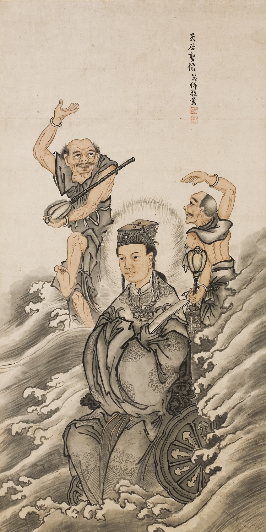 蓬瀛仙館藏民國十九年（1930年）三元宮弟子繪天后聖像
